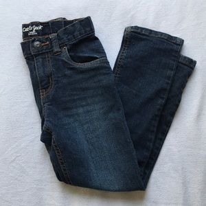 Dark wash blue jeans